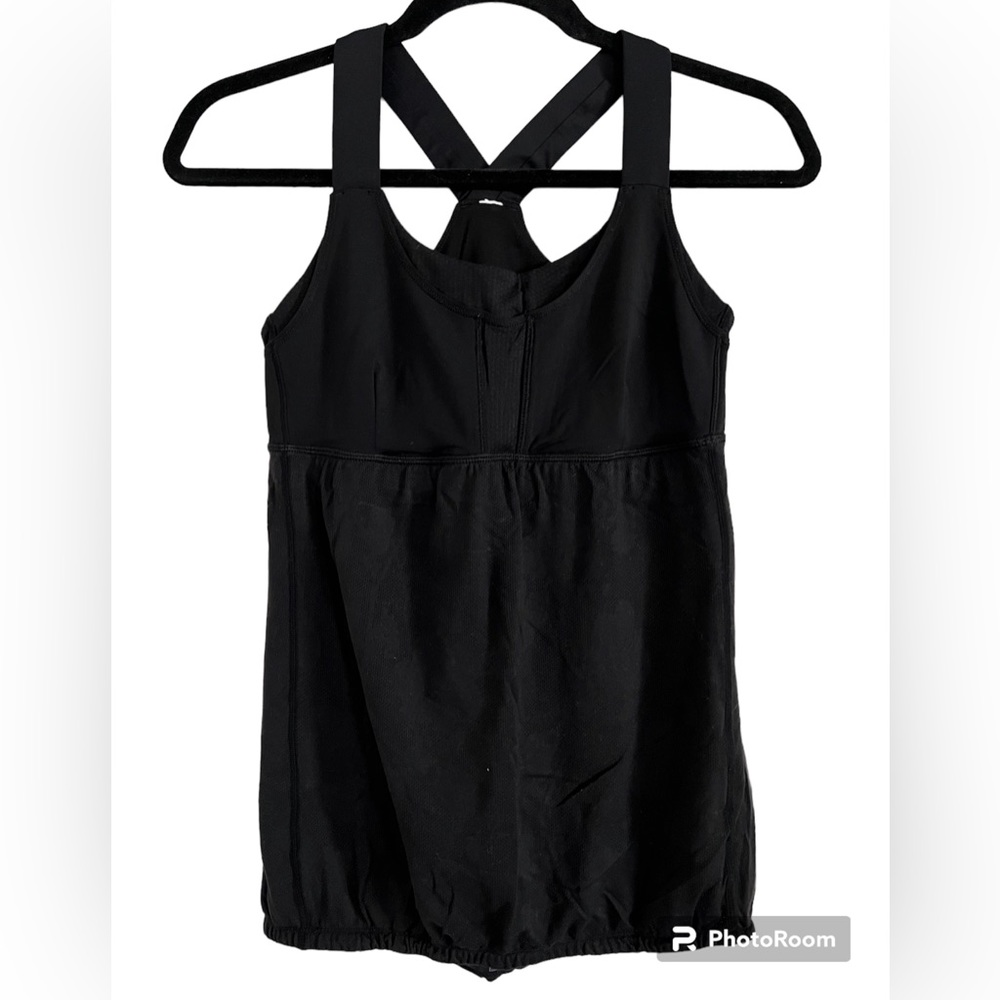 Lululemon black tank top size 8